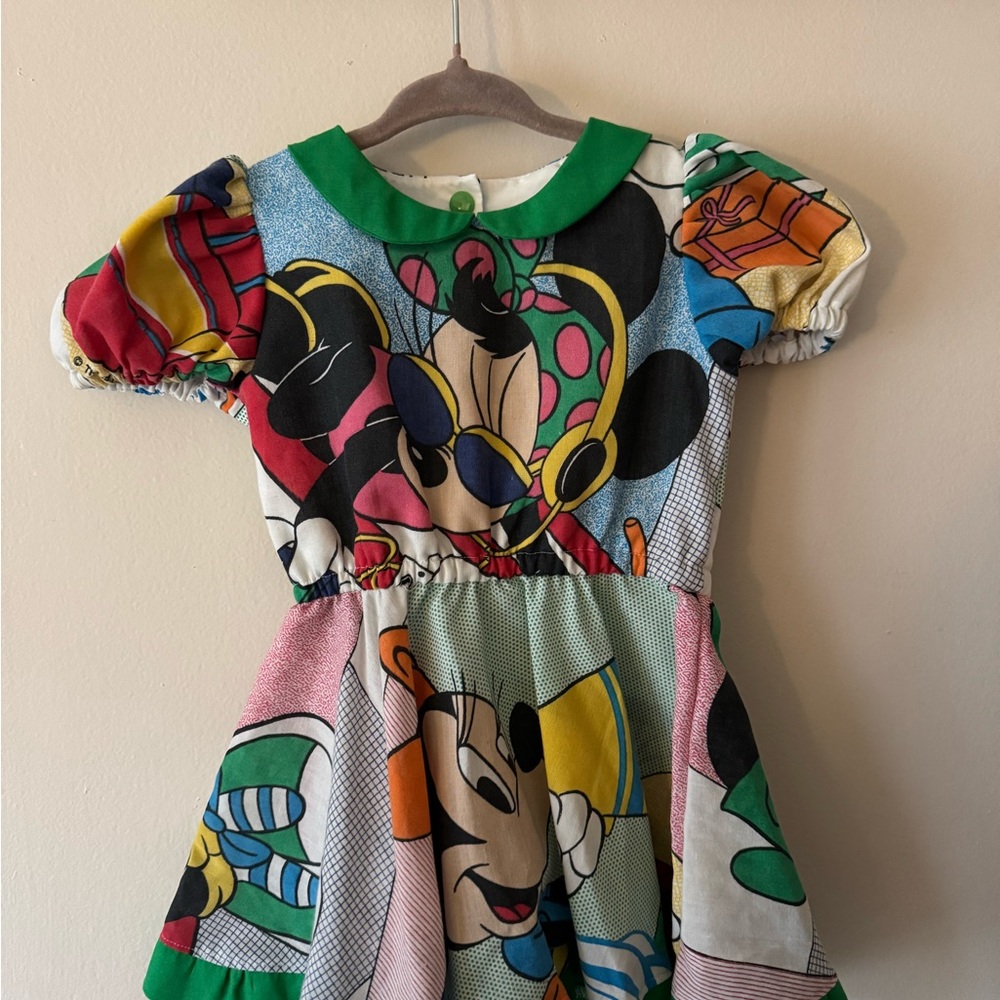 Handmade vintage sheets Minnie Mouse skater dress